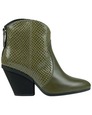 Hogan Leather Ankle Boot - Green