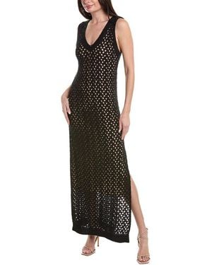 Brunello Cucinelli Linen & Silk-blend Maxi Dress - Black