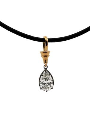 Prince Diamond & Jewelry 14K 3.58 Ct. Tw. Lab-Grown Diamond Pear Pendant - White