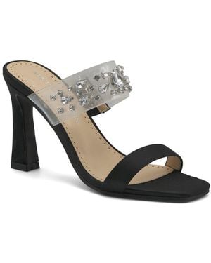 Adrienne Vittadini Gothic Satin Sandal - Metallic