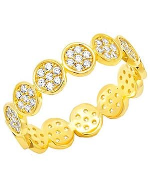 Crislu 18K & Cz Infinity Ring - Metallic