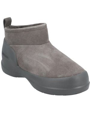 Moon Boot Mezzaluna Low Leather Boot - Gray