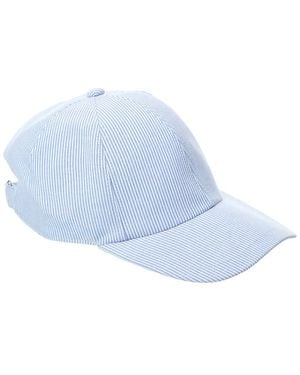 Bruno Magli Stripe Baseball Cap - Blue