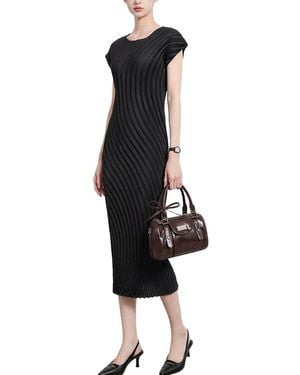 Linda Charm Midi Dress - Black