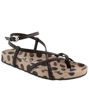 Aerosoles Leera Cork Flat Sandal - Brown