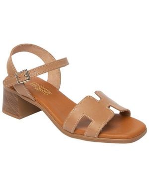 Menina Step Siena Leather Sandal - Brown