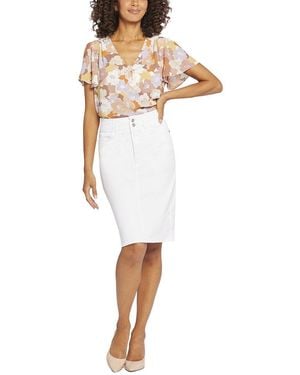 NYDJ Skirt Optic Skirt Jean - White