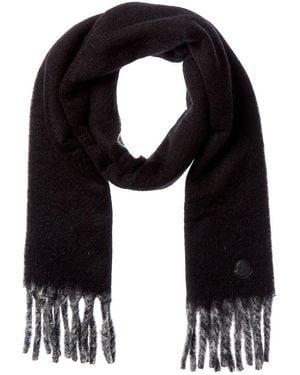 Moncler Alpaca & Wool-Blend Scarf - Black