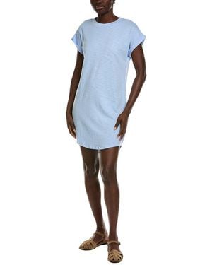 Bella Dahl Roll Sleeve T-Shirt Dress - Blue