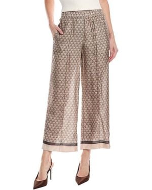 Brunello Cucinelli Pull-On Silk Pant - Natural
