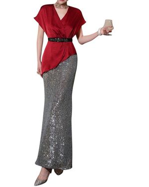 BURRYCO Maxi Dress - Red