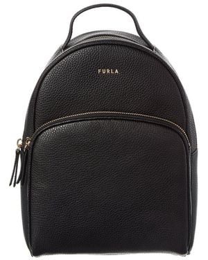 Furla Frida Leather Backpack - Black