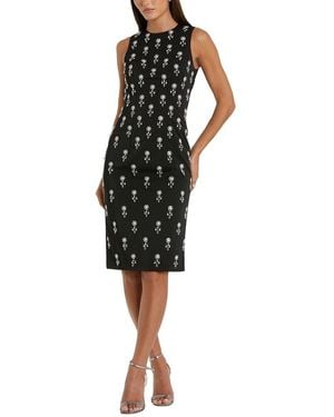 Mac Duggal Embellished Sleeveless Fitted Cocktail Dress - Black