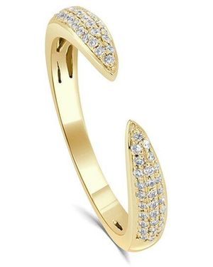 Sabrina Designs 14k 0.18 Ct. Tw. Diamond Cross Over Ring - White