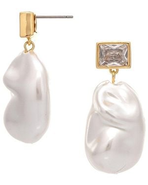 Rivka Friedman 18K Statement Earrings - White