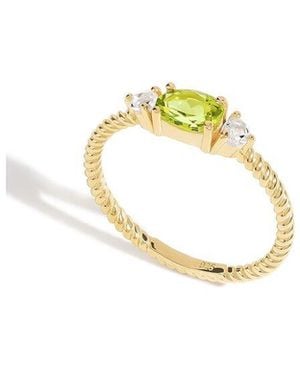 TIRAMISU 14K Over 0.69 Ct. Tw. Gemstone Solitaire Ring - Metallic