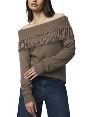 Splendid Simone Fringe Jumper - Brown