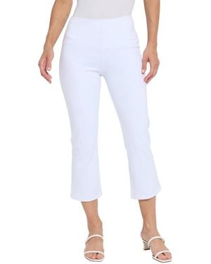 Lyssé Lizette Bow Detail Crop Flare - White