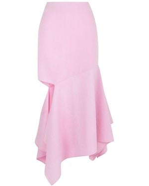 Nocturne Short Asymmetrical Skirt - Pink