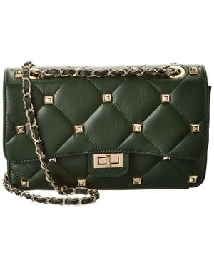 Persaman New York Embla Quilted Leather Crossbody - Green