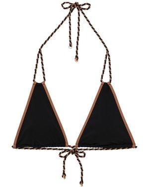 Reiss Effie Triangle Bikini Top - Black