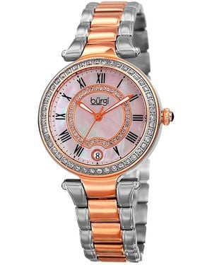 Burgi Burgi Stainless Steel Watch - White