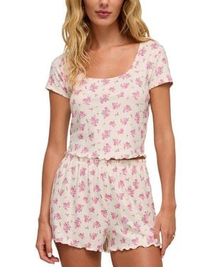 Z Supply Flower Market Ditsy T-shirt - White