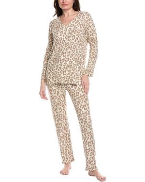 Natori 2Pc Ombre Print Pyjama Set - Natural