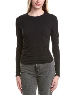 James Perse Ruched Top - Black
