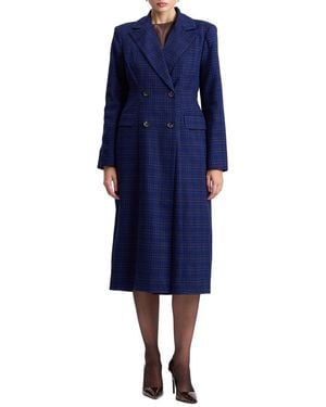 Avec Les Filles Color Block Topcoat - Blue