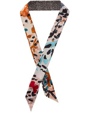 Fendi Wrappy Silk Bandeau - Orange