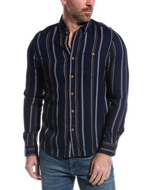 Report Collection Woven Sport Shirt - Blue