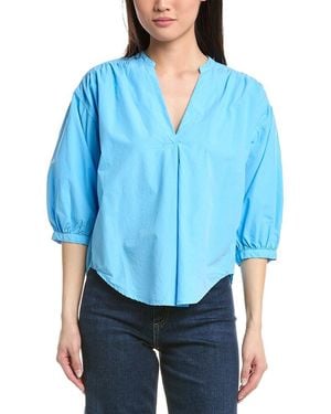 Nation Ltd Daphna Poplin Shirt - Blue