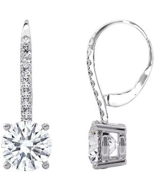 Lab Grown Diamonds 14K 4.50 Ct. Tw. Lab-Grown Diamond Earrings - White