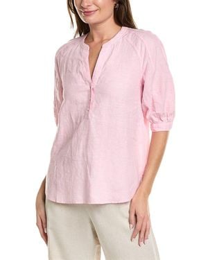 Tommy Bahama Coastalina Elbow-sleeve Linen Top - Pink