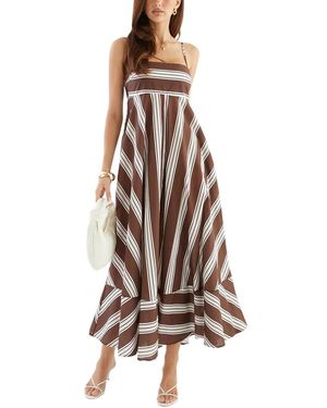 LOEY Printed Maxi Dress - Brown