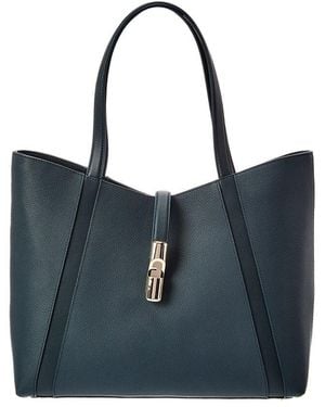 Furla Goccia Large Leather Tote - Blue