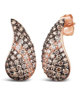 Le Vian Natural Coloured Diamonds 14K Rose 1.50 Ct. Tw. Diamond Drop Earrings - Multicolour
