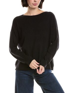 Vince Camuto Rolled Edge Trim Top - Black