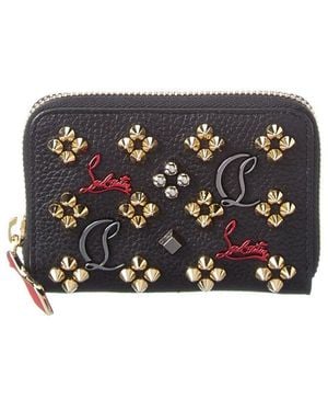Christian Louboutin W Panettone Leather Coin Purse - Grey