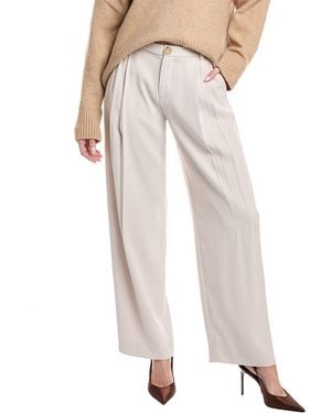 Vince Drop Waist Pleated Trouser - Natural