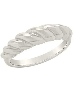 Sterling Forever Graham Twist Band Ring - White