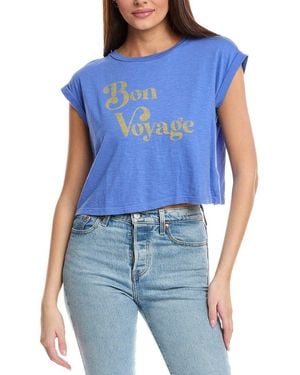 Sundry Bon Voyage Muscle Tank - Blue