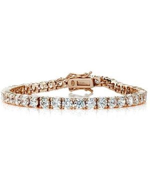 Rachel Glauber Cz Tennis Bracelet - White