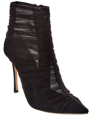 L'Agence Noemie Satin Bootie - Black