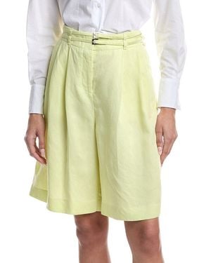 BOSS Tilena Linen-Blend Short - Yellow
