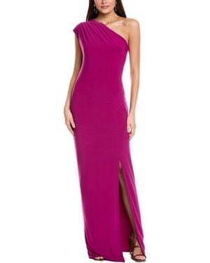 Rene Ruiz One-Shoulder Gown - Purple