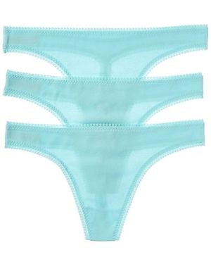 On Gossamer 3Pk Hip-G Thong - Blue