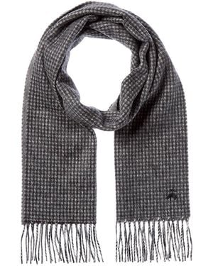 Brooks Brothers Houndstooth Wool & Cashmere-Blend Scarf - Gray