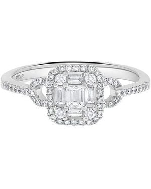 H.J. Namdar 14K 0.50 Ct. Tw. Diamond Cluster Ring - White